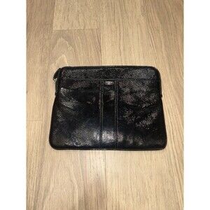 Coach Black Patent Leather Tablet iPad Sleeve